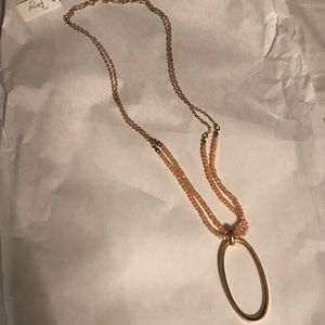 Berry Jewelry Britt Oval Beaded Pendant necklace